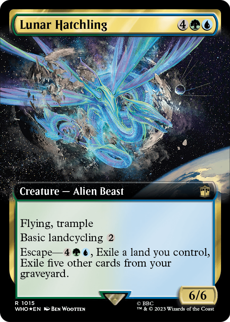 Lunar Hatchling (Extended Art) (Surge Foil) [Doctor Who]