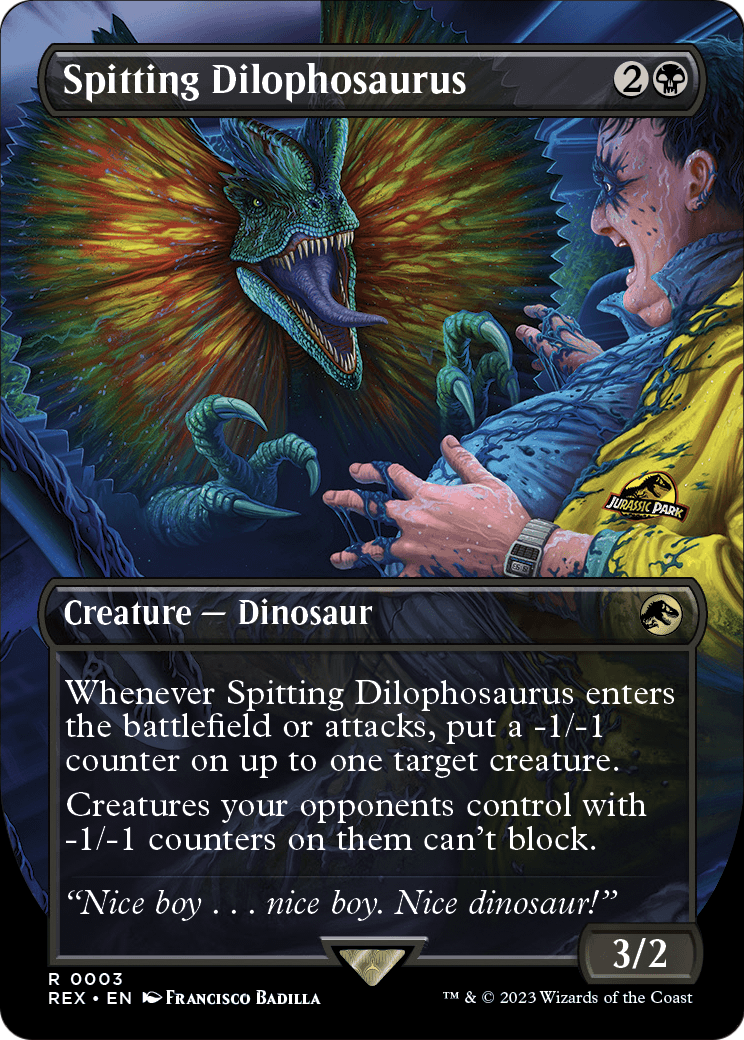 Spitting Dilophosaurus (Borderless) [Jurassic World Collection]