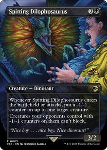 Spitting Dilophosaurus (Borderless) [Jurassic World Collection]