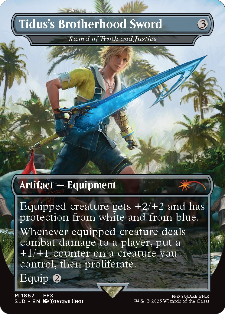 Tidus's Brotherhood Sword - Sword of Truth and Justice [Secret Lair Drop Series]