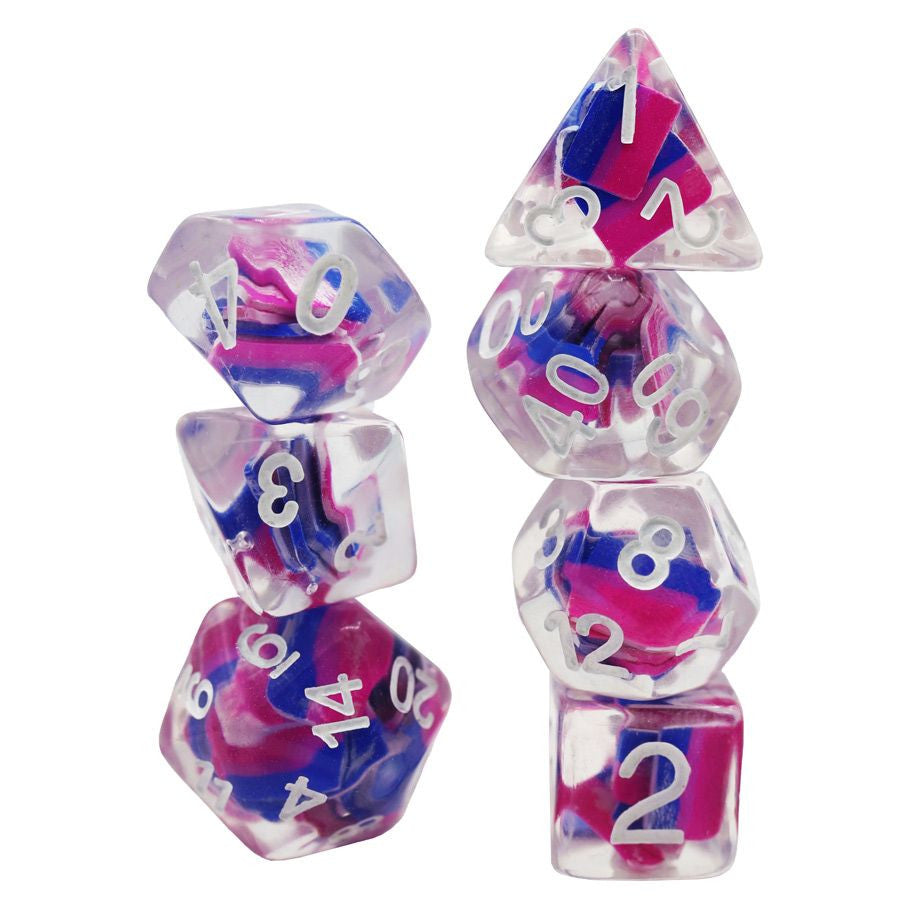 Foam Brain Games Pride Flag 7-Set Dice