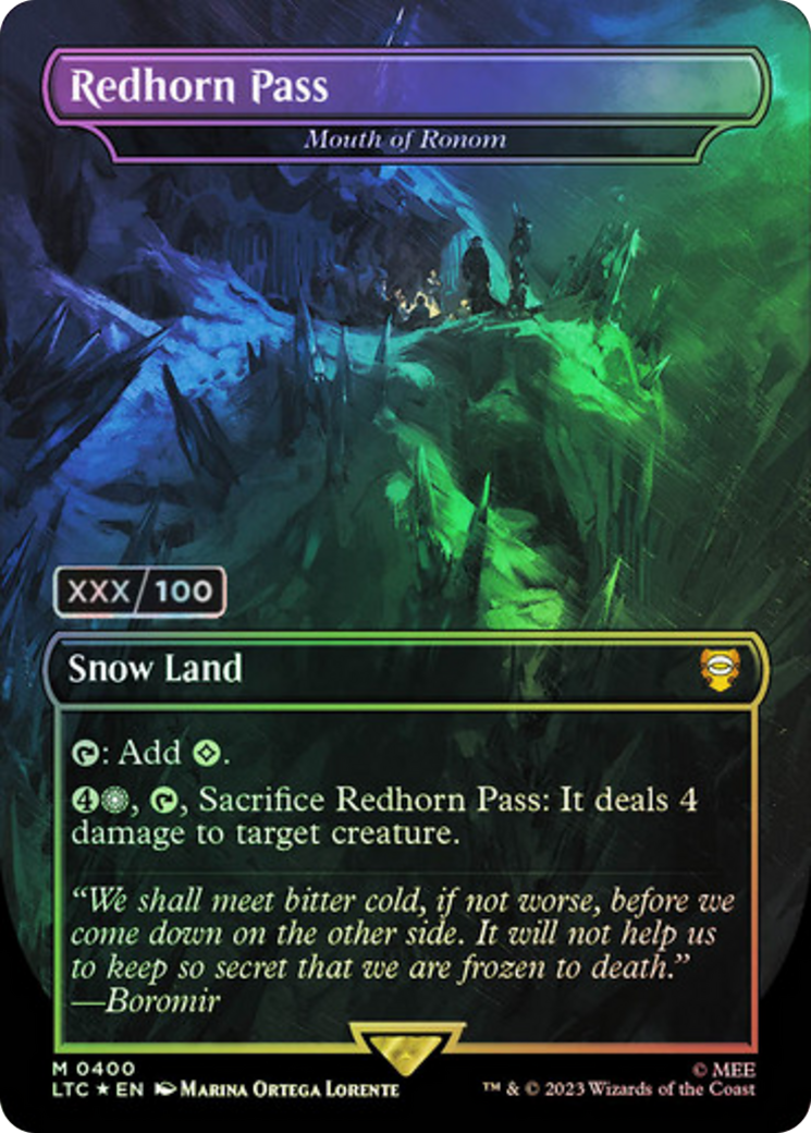 Redhorn Pass - Mouth of Ronom (Serialized) [The Lord of the Rings: Tales of Middle-Earth Commander]