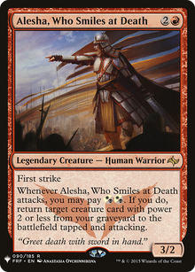 Alesha, Who Smiles at Death [The List]