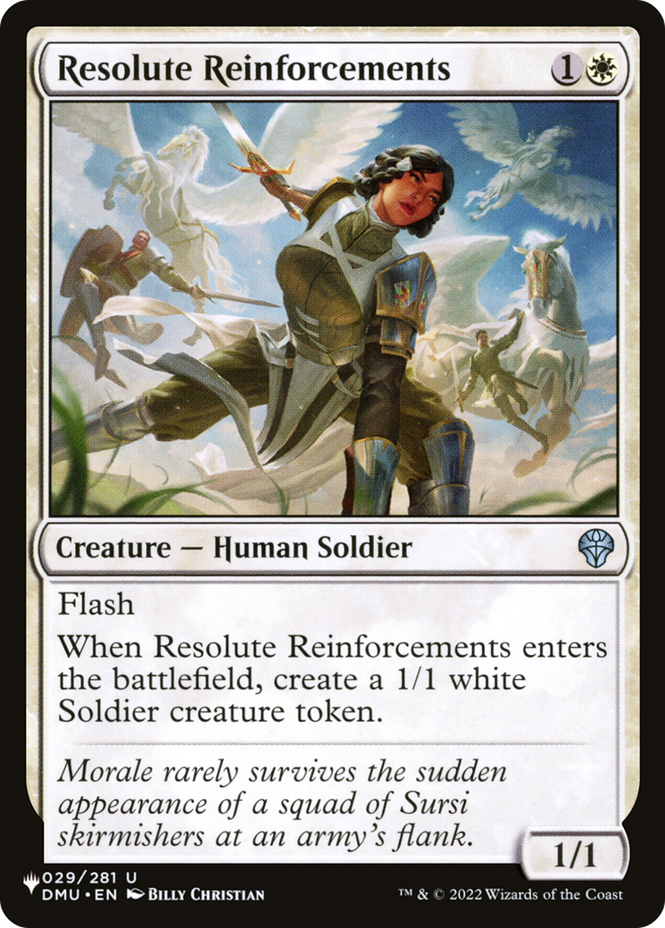 Resolute Reinforcements [The List]