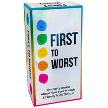 First To Worst: The Party Game About How Your Friends and Family Rank Things
