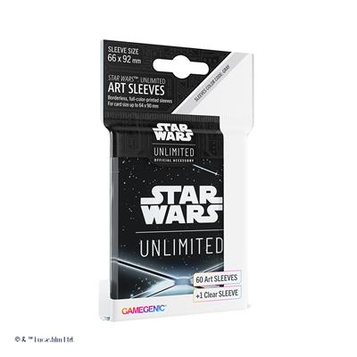 Gamegenic Star Wars Unlimited Card Back Black Art Sleeves