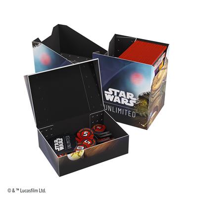 Gamegenic Star Wars Unlimited Leia Organa/Jabba the Hutt Soft Crate Deck Box