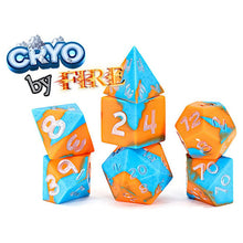 Gate Keeper Games Anti-Stress 7-Set Dice: Cryo by Fire