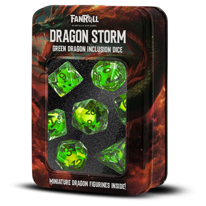 Fan Roll 7-Set: Dragon Storm: Green Dragon Inclusion