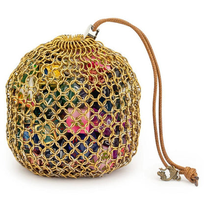 Hymgho Premium Gaming Hero's Chainmail Dice Bag