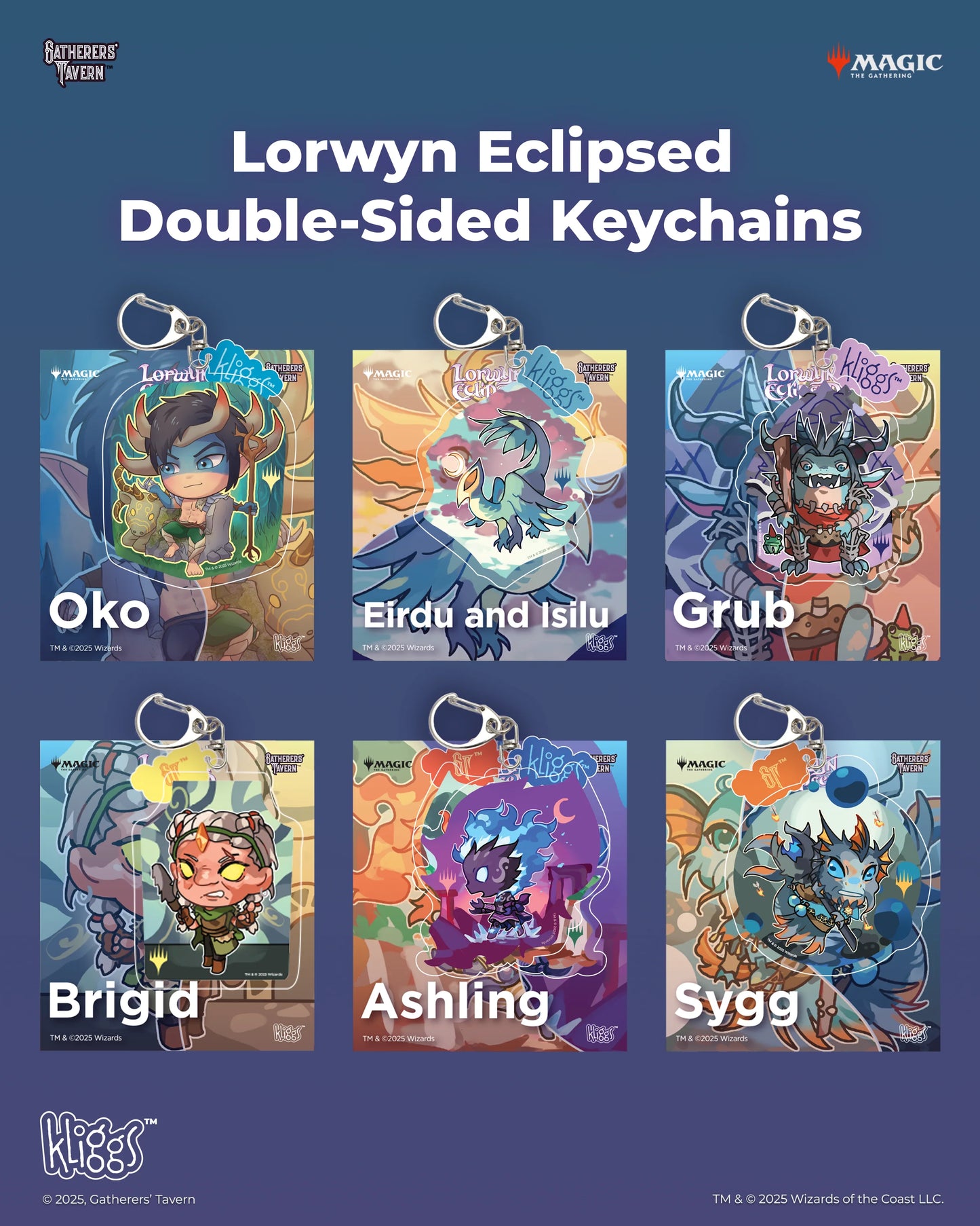 Gatherers' MTG Lorwyn Eclipsed Kliggs Double-Sided Keychain