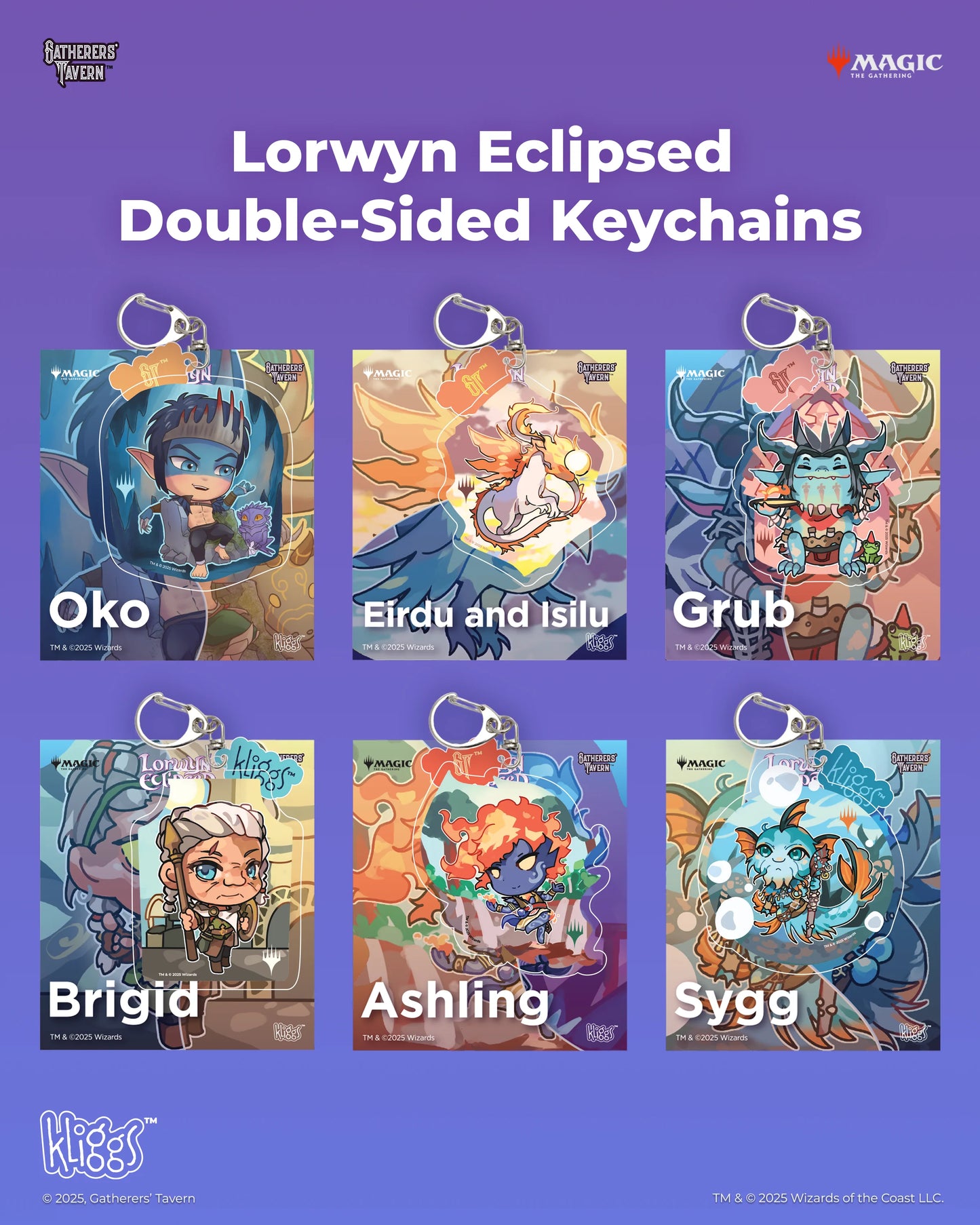 Gatherers' MTG Lorwyn Eclipsed Kliggs Double-Sided Keychain