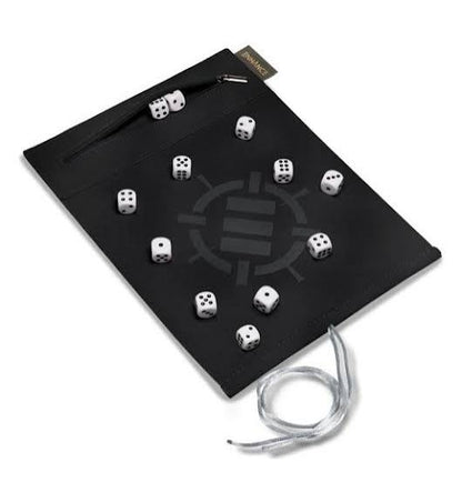 ENHANCE Tabletop Roll on a Scroll Dice Case and Acrylic Dice Set