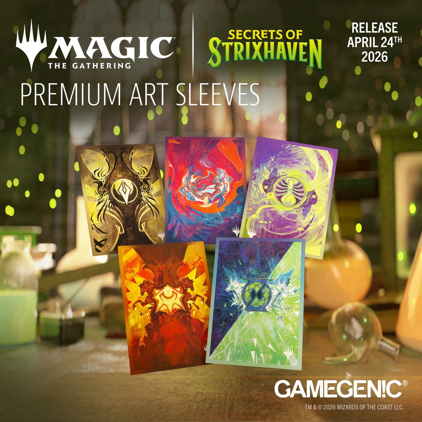 Gamegenic MTG Secrets of Strixhaven Faction Premium Art Sleeves