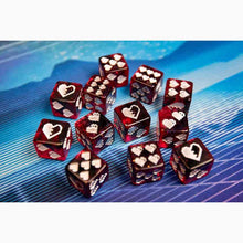 Infinite Black 1UP Dice Heart Pip D6