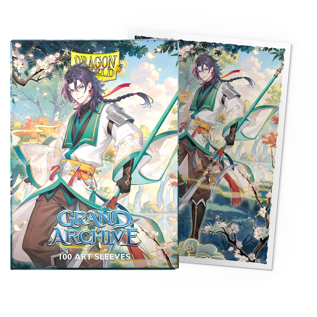 Dragon Shield Grand Archive Jin, Fate Defiant Art Matte Sleeves (Standard Size)