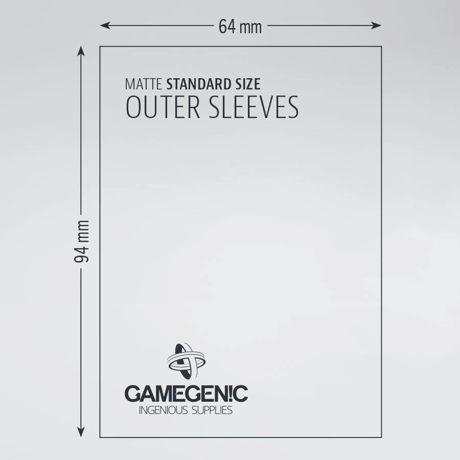 Gamegenic Matte Standard Size Outer Sleeves (50 ct.)