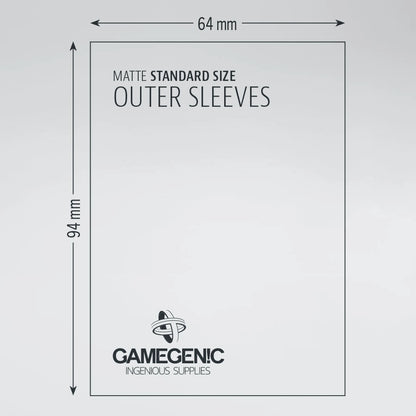 Gamegenic Matte Standard Size Outer Sleeves (50 ct.)