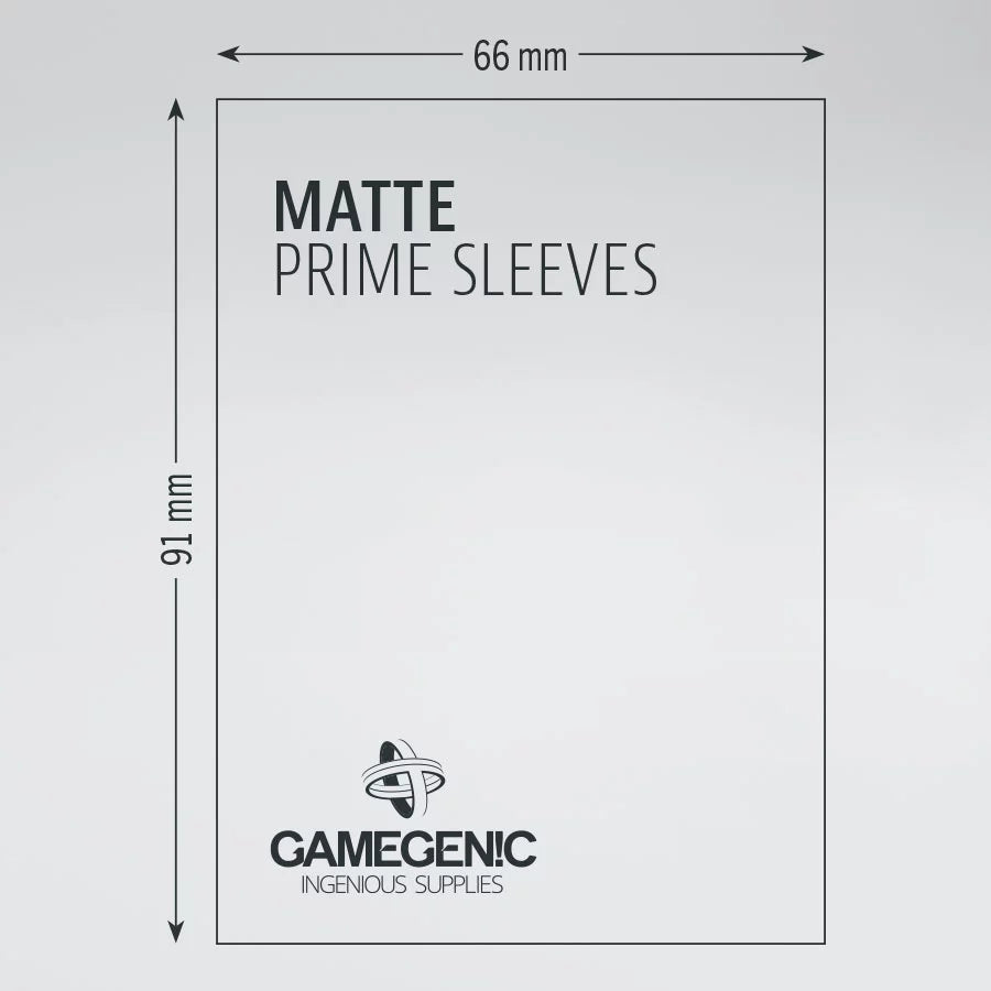 Gamegenic Matte Standard Size Prime Sleeves (100 ct.)