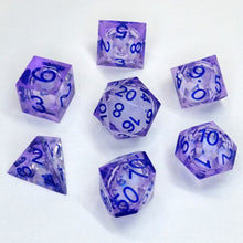 Chronicle Molten Moonbeam 7-Set Cube Liquid Core Dice