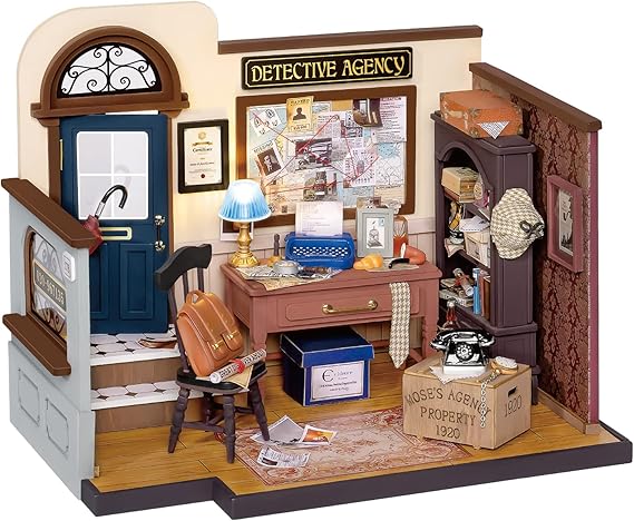 Rolife Mose's Detective Agency DIY Miniature House Kit DG157