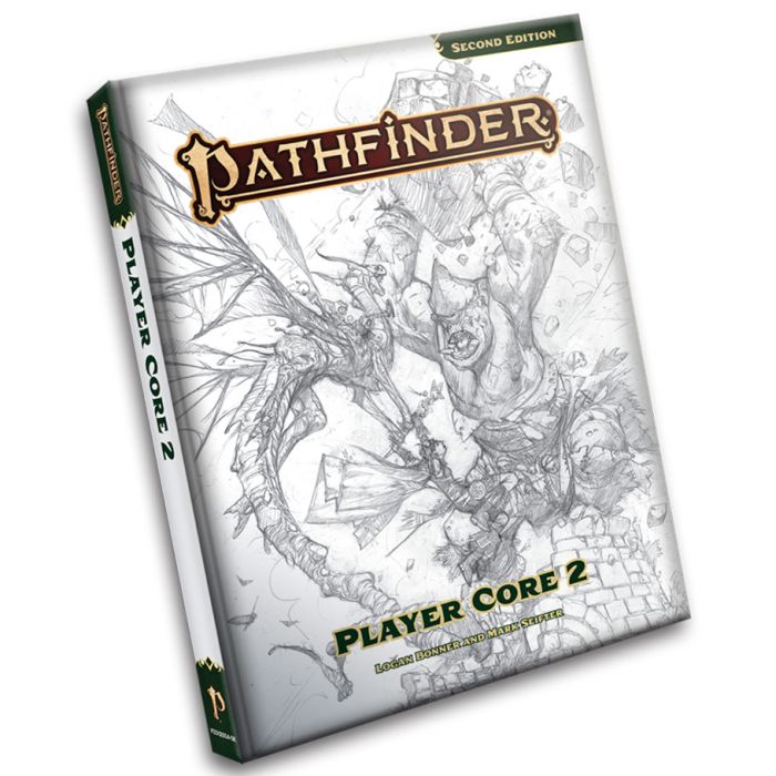 Pathfinder 2E: Player Core 2 Hardcover Sketch