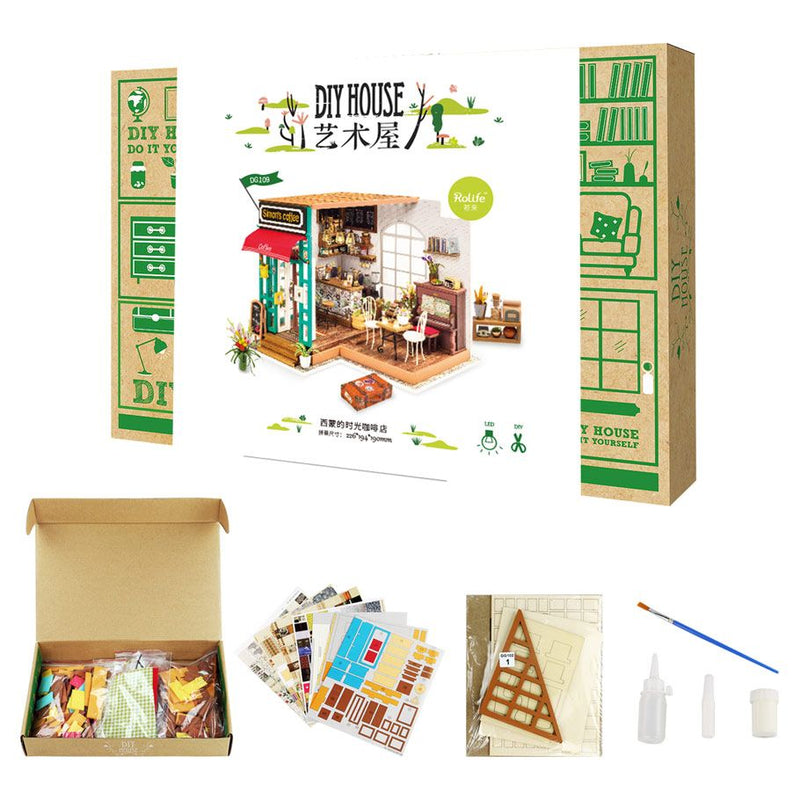 Rolife Simon's Coffee DIY Miniature House DG109