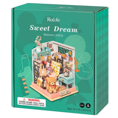 Rolife Sweet Dream Bedroom DIY Miniature House Kit DS016