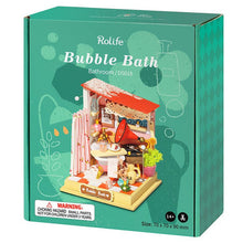Rolife Bubble Bath Bathroom DIY Miniature House Kit DS018