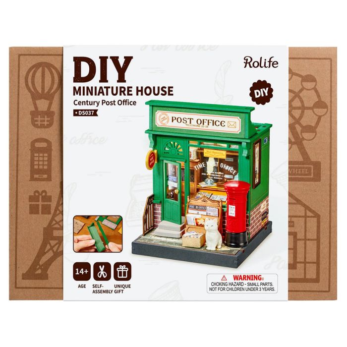 Rolife Century Post Office DIY Miniature House Kit DS037
