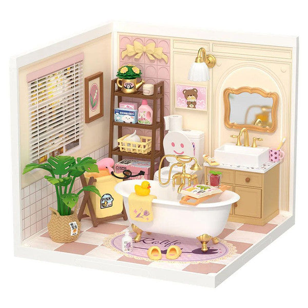 Rolife Super Creator Pop Bubble Bathroom DIY Miniature House Kit DW014B