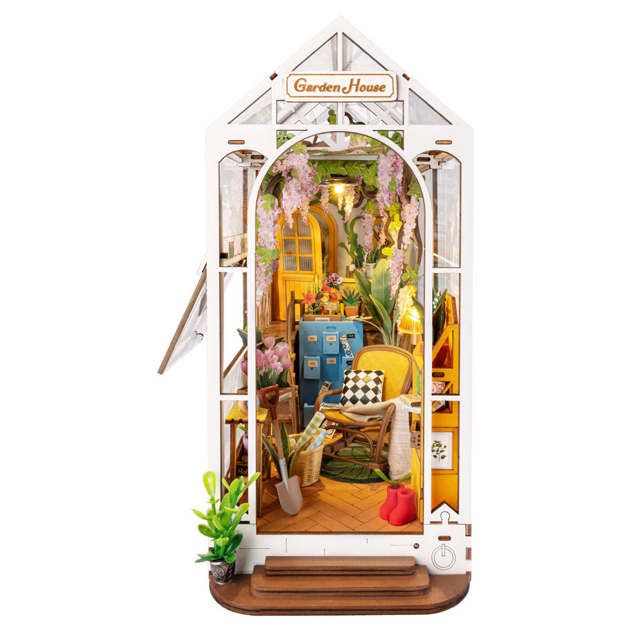 Rolife Garden Flower House Book Nook & Wonderland Miniature Kit TGB06