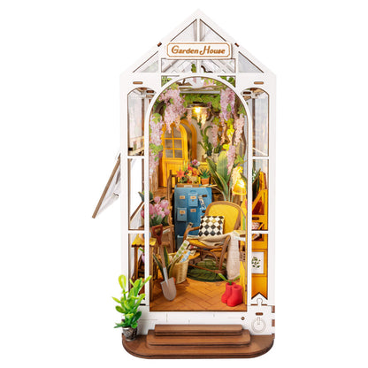 Rolife Garden Flower House Book Nook & Wonderland Miniature Kit TGB06