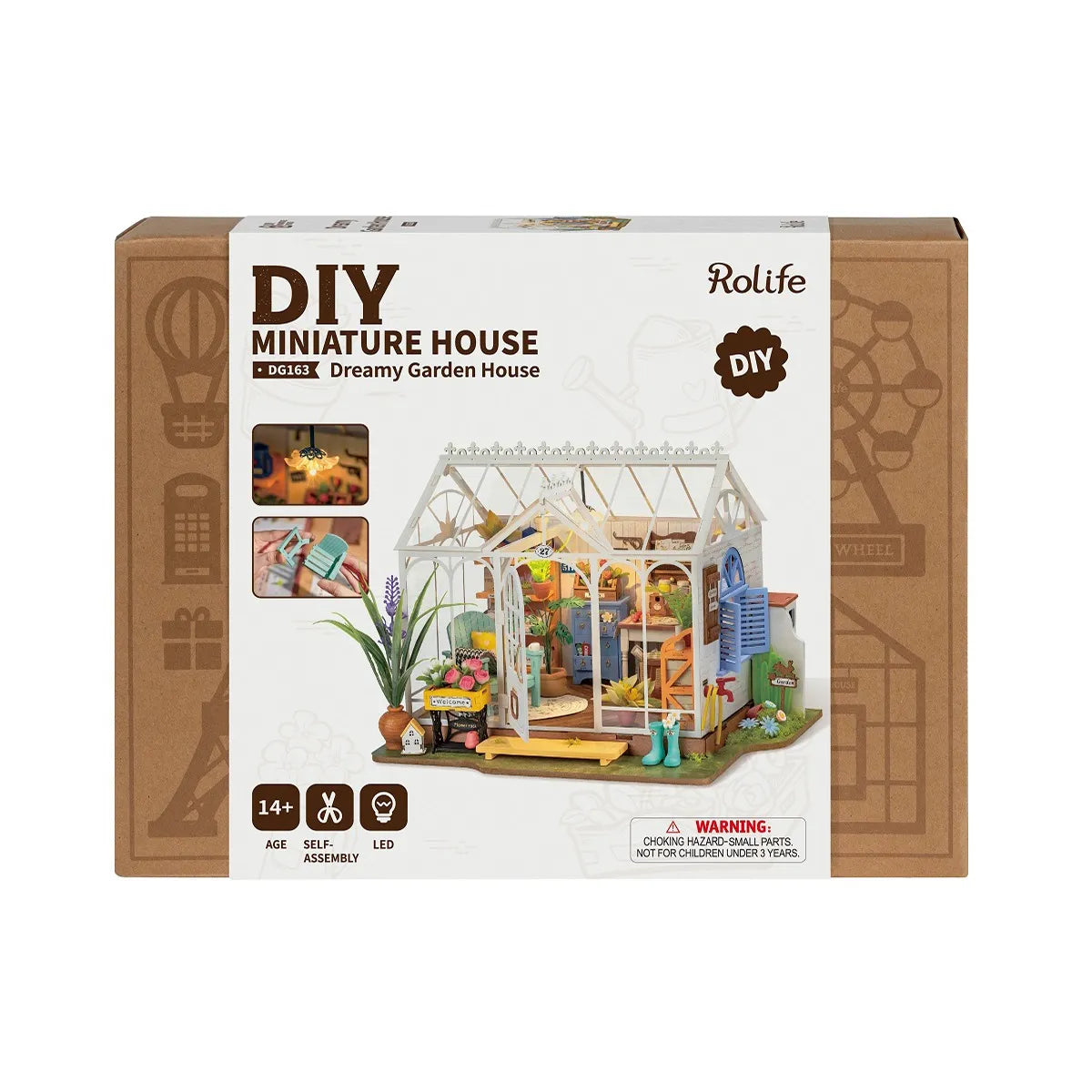 Rolife Dreamy Garden House DIY Miniature House Kit DG163