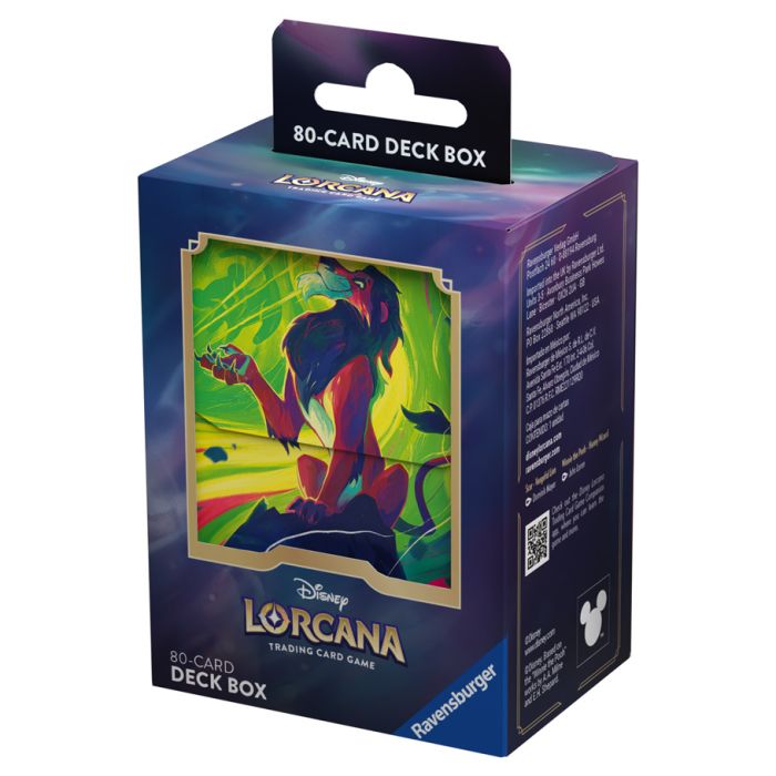 Disney Lorcana Azurite Sea Scar Vengeful Lion Deck Box