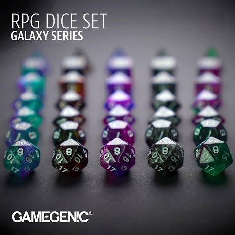 Gamegenic Galaxy Series Set of 7 RPG Dice