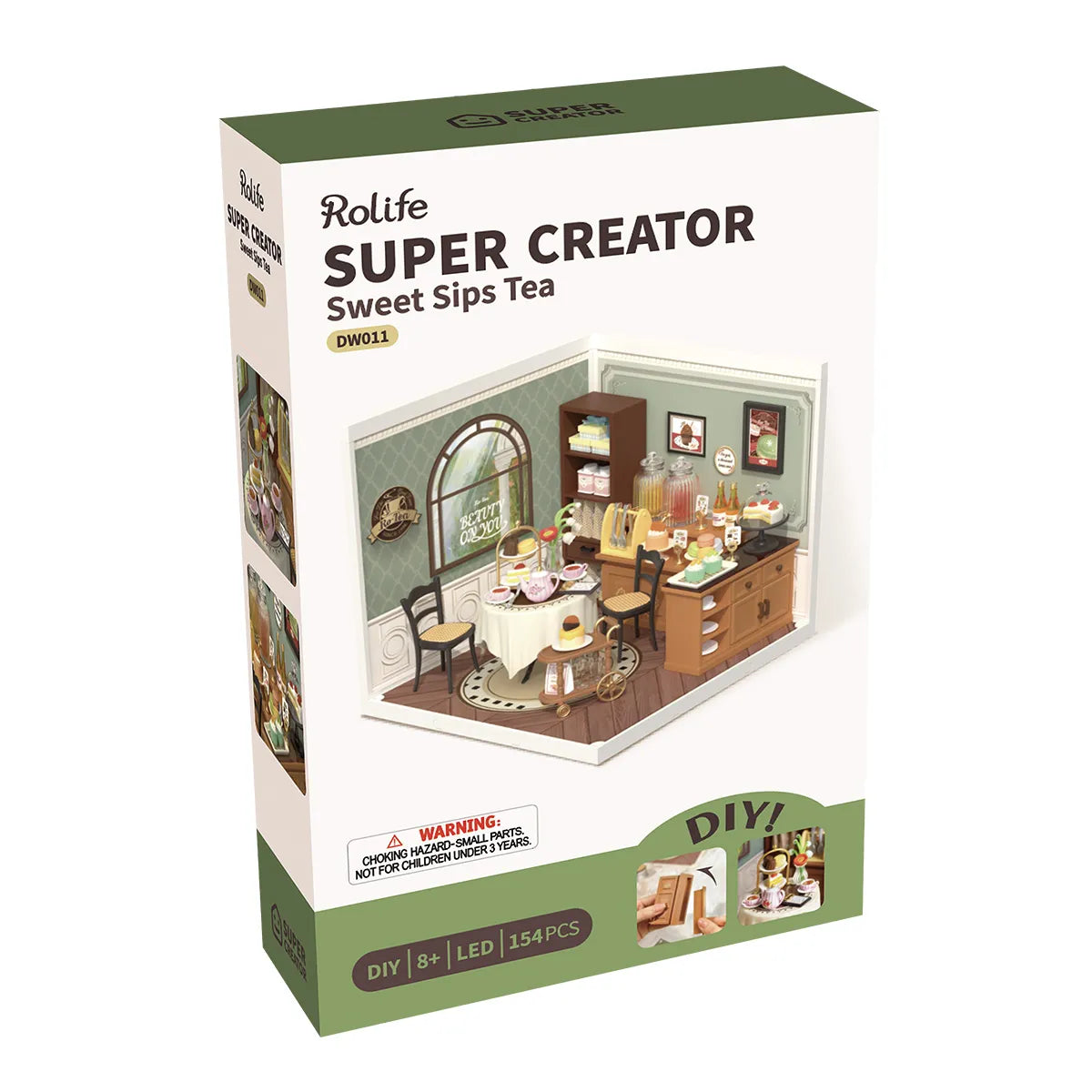 Rolife Sweet Sips Tea DIY Miniature House Kit