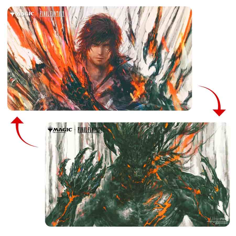 Ultra Pro MTG Universes Beyond: Final Fantasy Clive, Ifrit's Dominant Double Sided Playmat