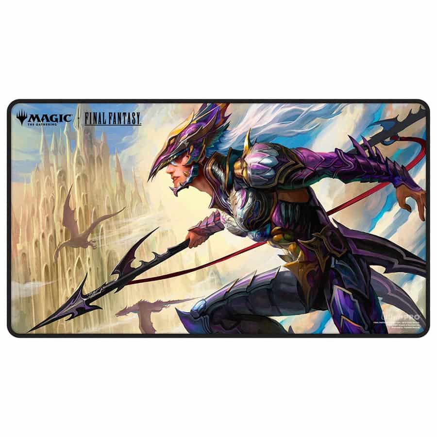 Ultra Pro MTG Universes Beyond: Final Fantasy Kain, Traitorous Dragoon Black Stitched Playmat