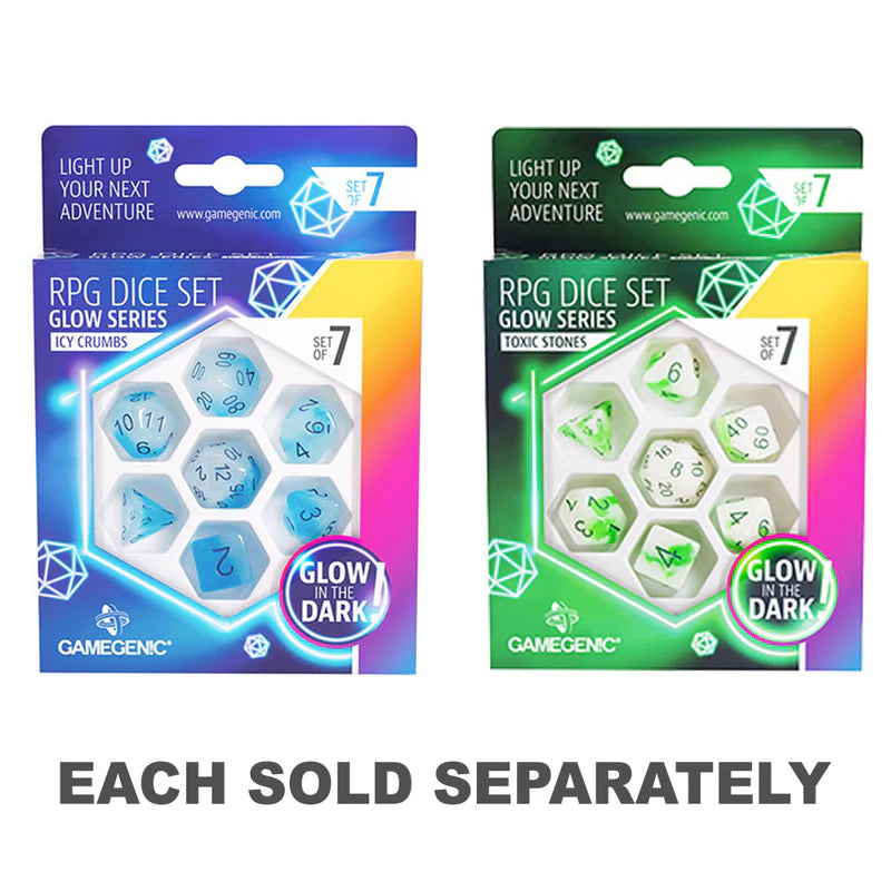 Gamegenic Glow Series Set of 7 RPG Dice