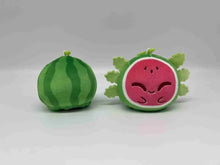 TeeTurtle Plushiverse Watermelon Axolotl Reversible Keychain