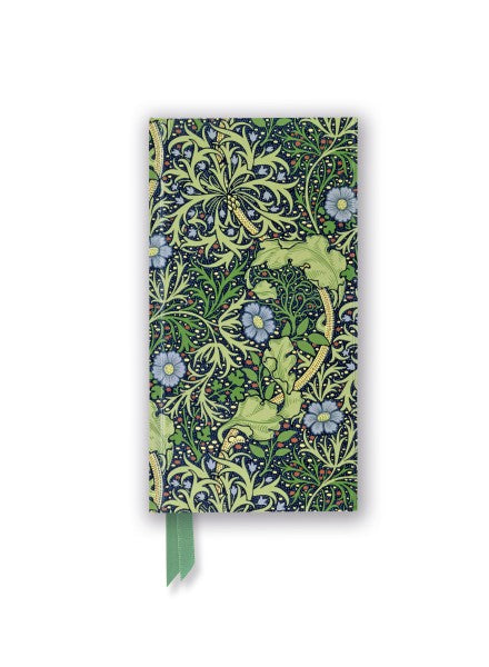 Flame Tree Publishing William Morris Seaweed Foiled Slimline Journal