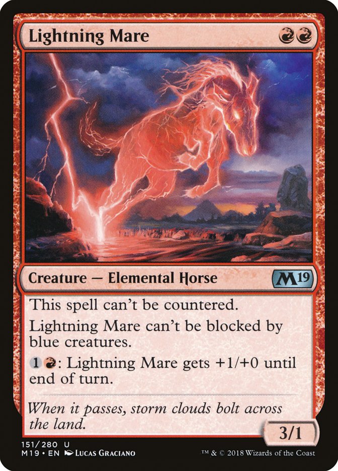 Lightning Mare [Core Set 2019] | Mothership Books and Games TX