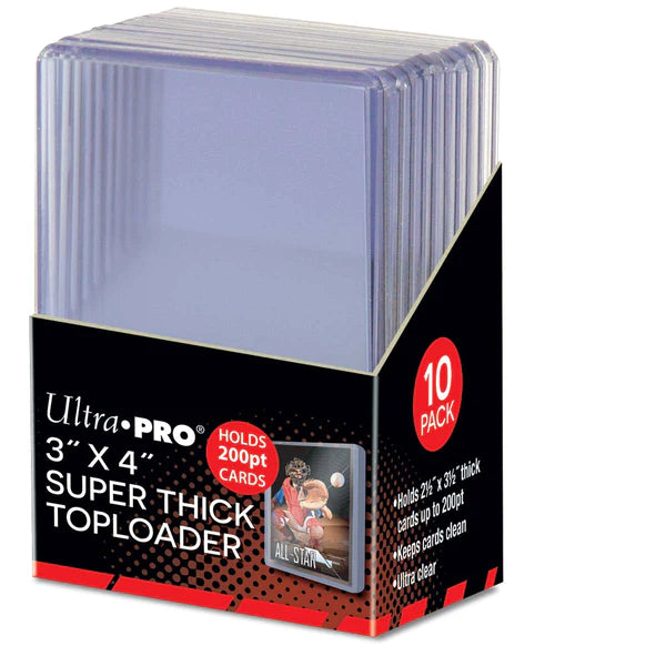 3" x 4" Super Thick 200PT Toploaders (10ct)