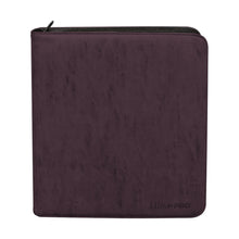 Suede Collection Zippered 12-Pocket Premium PRO-Binder - Amethyst