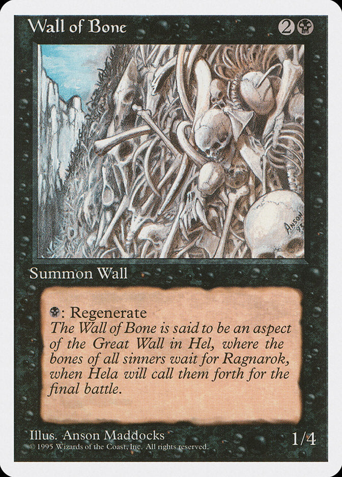 Wall of Bone [Fourth Edition]