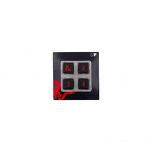 Ultra Pro Heavy Metal Black and Red D6 4x Dice Set for Dungeons & Dragons
