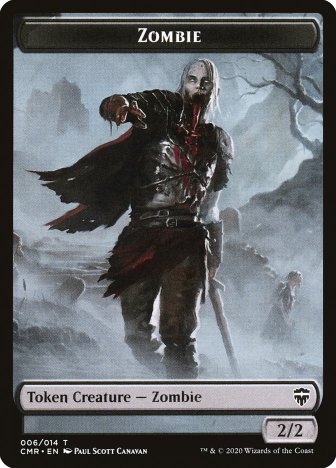 Soldier // Zombie Double-Sided Token [Commander Legends Tokens]