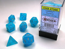 Chessex 7-Die Set - Luminary - Sky/Silver