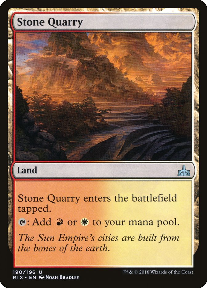 Stone Quarry [Rivals of Ixalan] | Mothership Books and Games TX